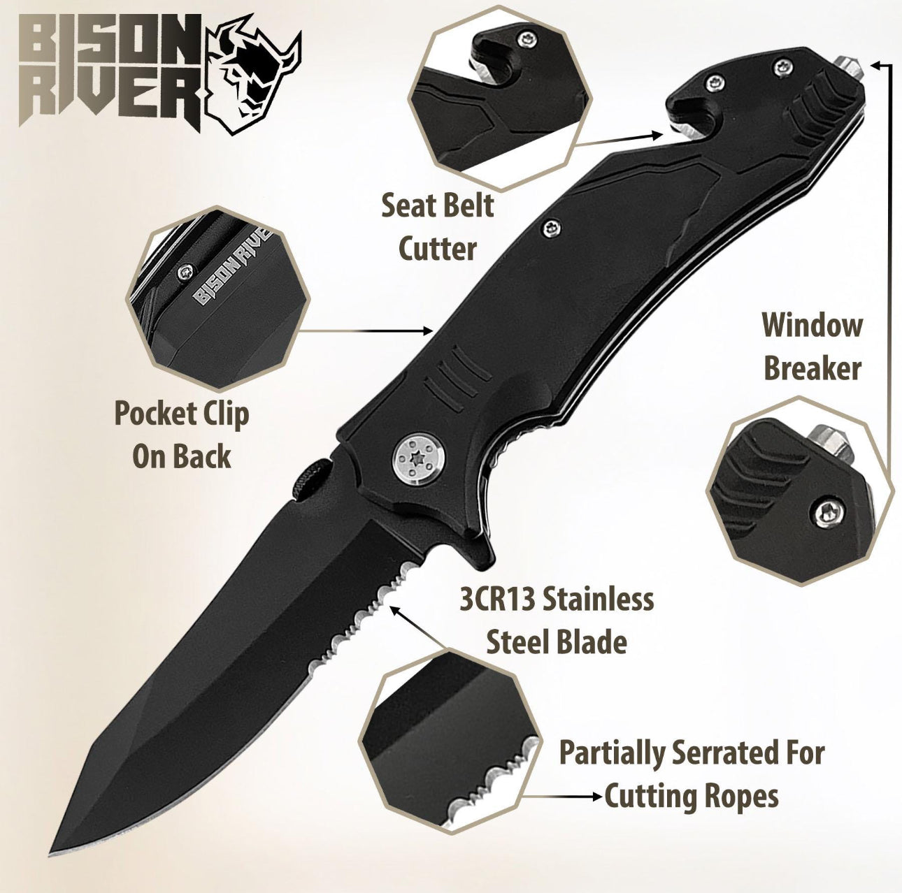 Engraved Rescue Knife