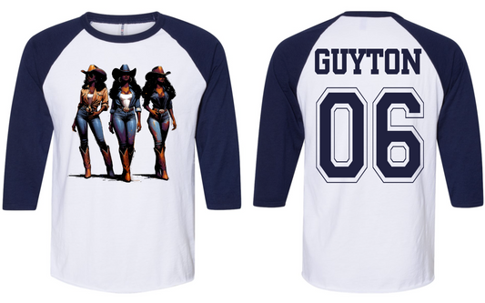 Custom - Black Cowgirls Raglan