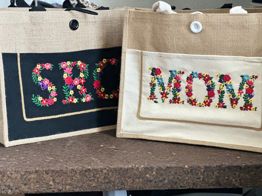 Embroidered XL Totes