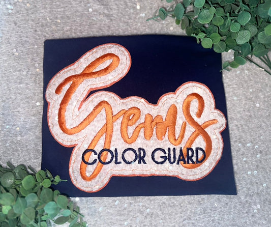 Embroidered Team Gems Color Guard - TSHIRT