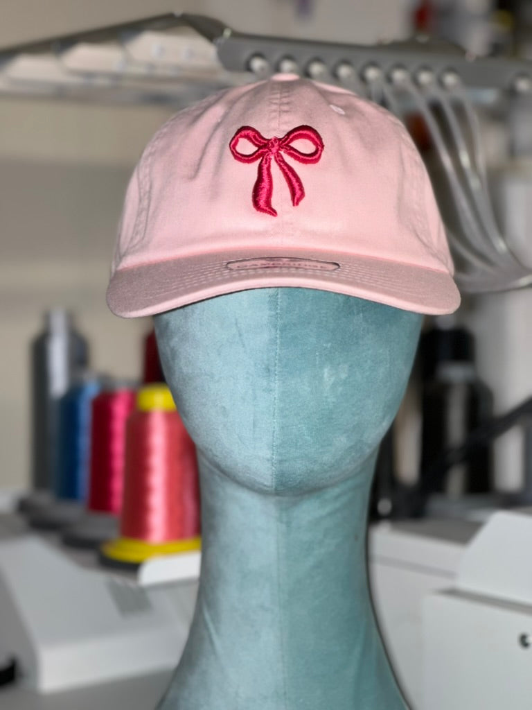 Just a Girl Bow - Dad Cap