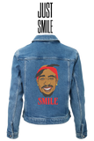 SMILE - Embroidered Jean Jacket