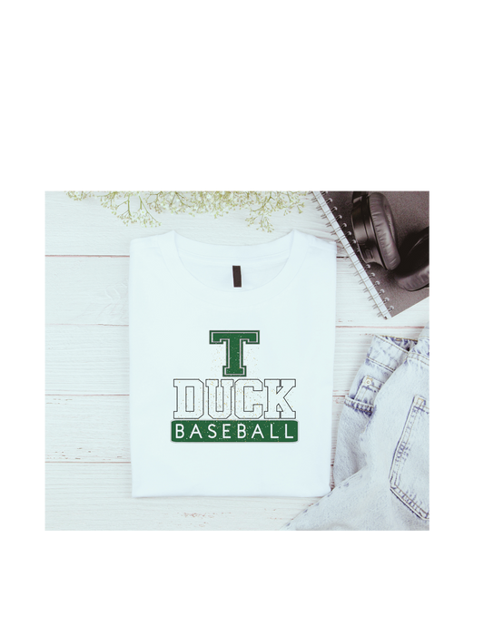 Ducks Baseball Glitter TShirt